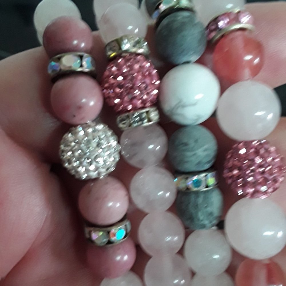 rose quartz bracelets